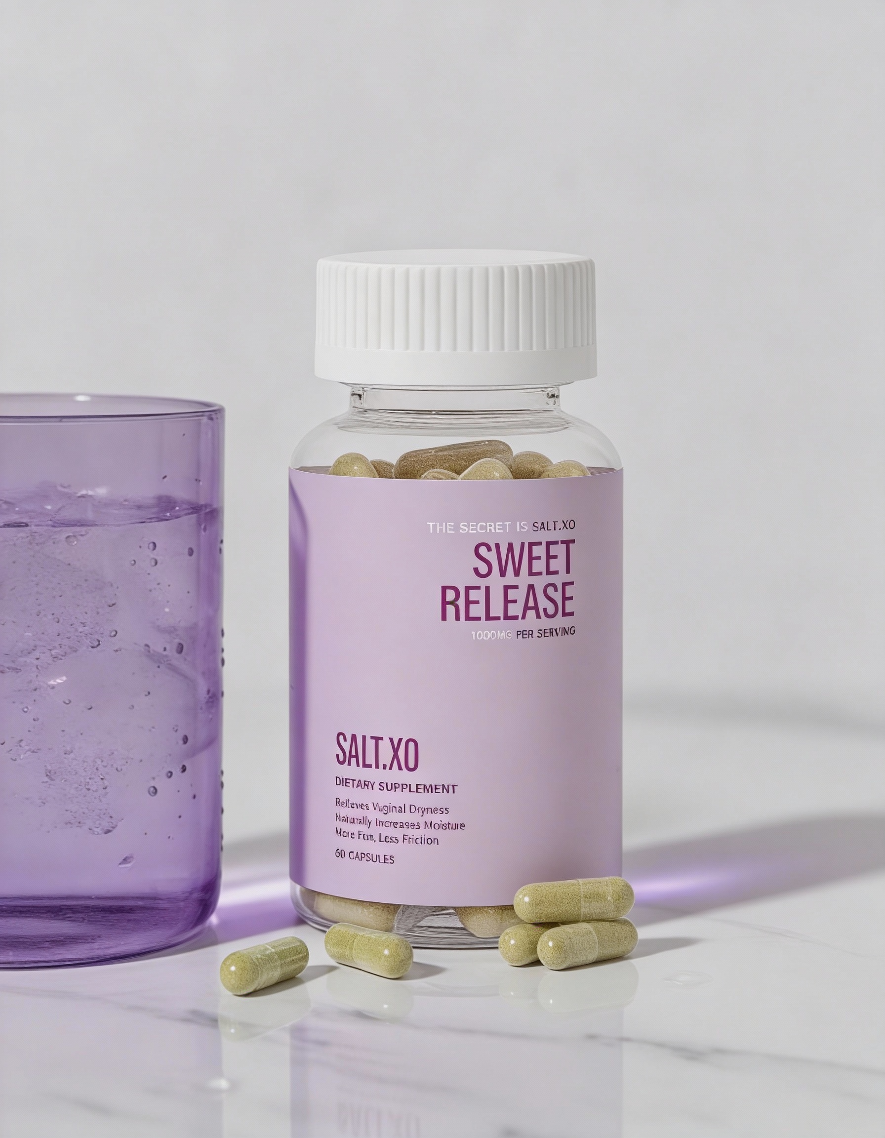 Sweet Release - Slippery Elm Vaginal Moisture Support Capsules