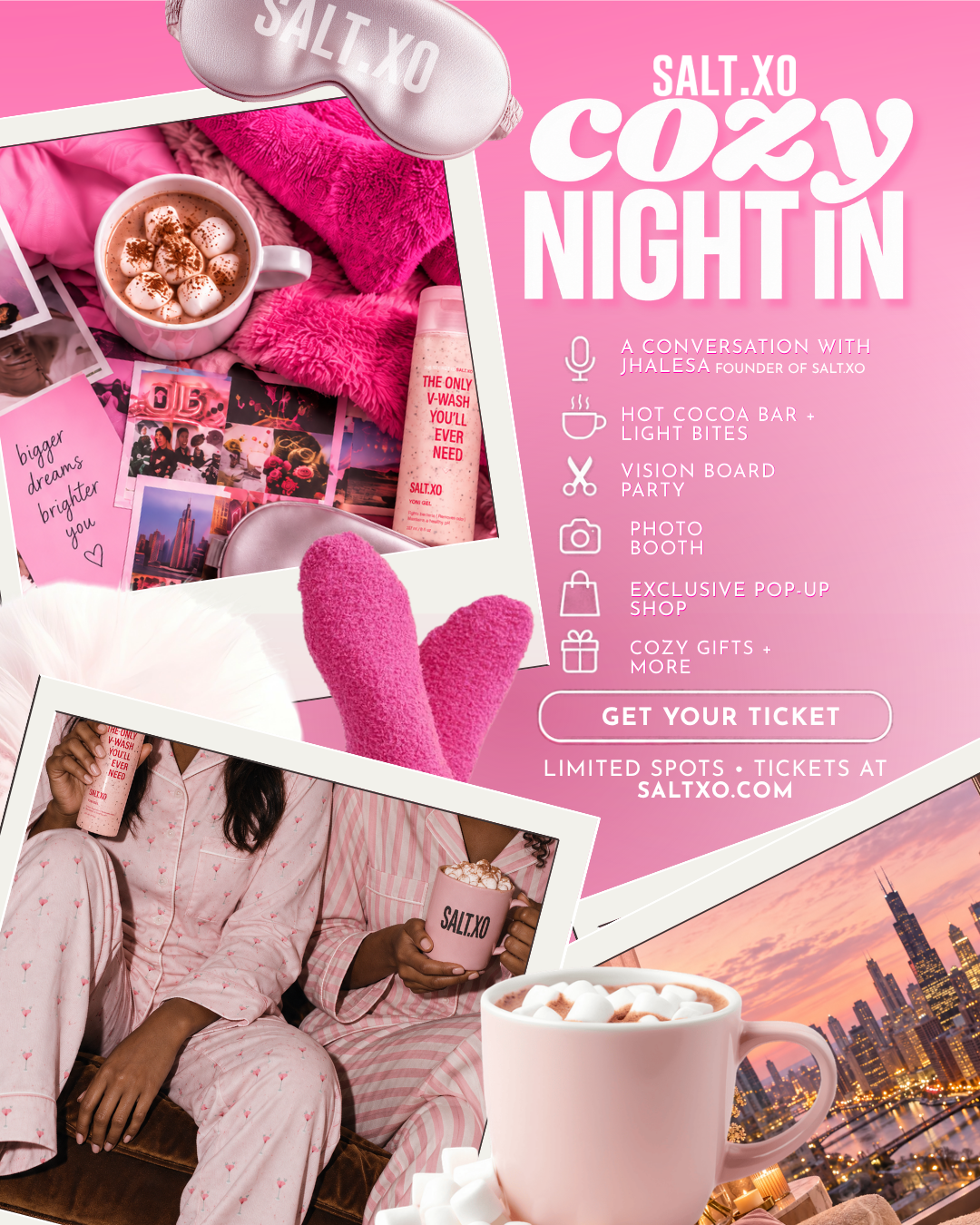 A Cozy Night In : Salt.xo Chicago Wellness Event