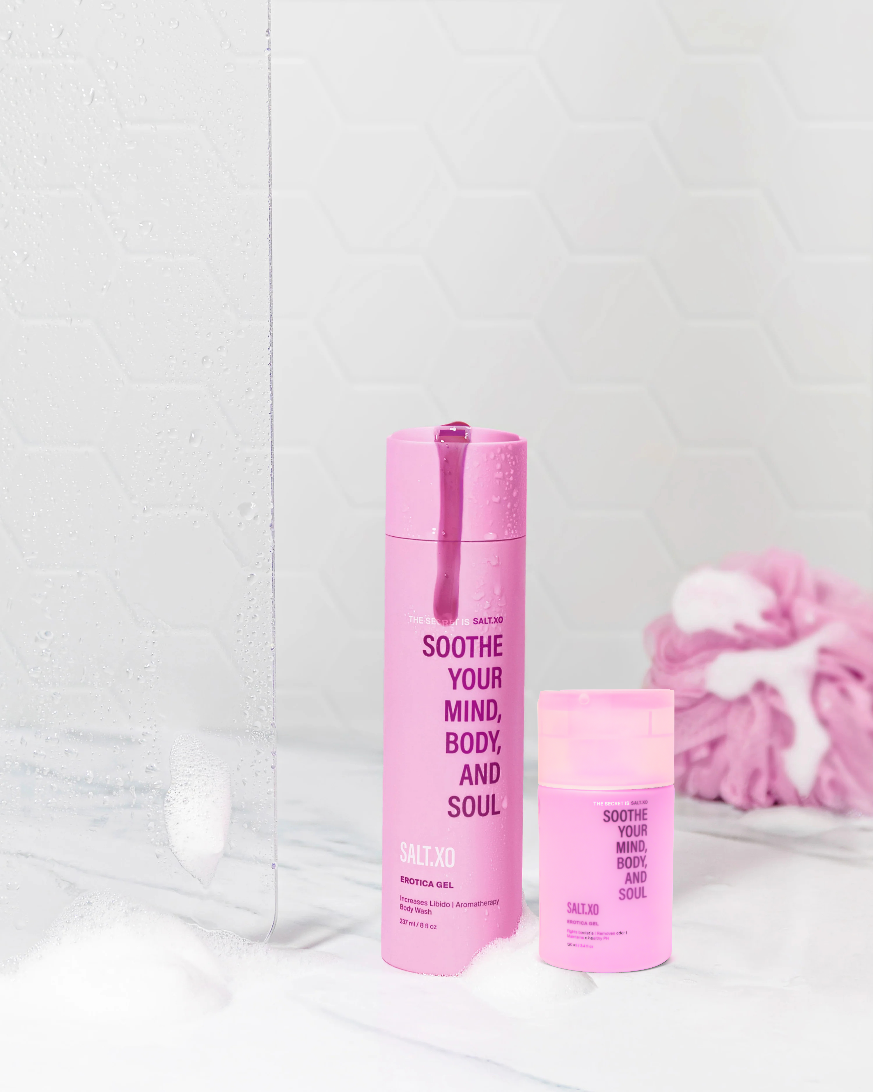 Salt.Xo At Home & On The Go (Includes 8oz + 3.4oz bottles)