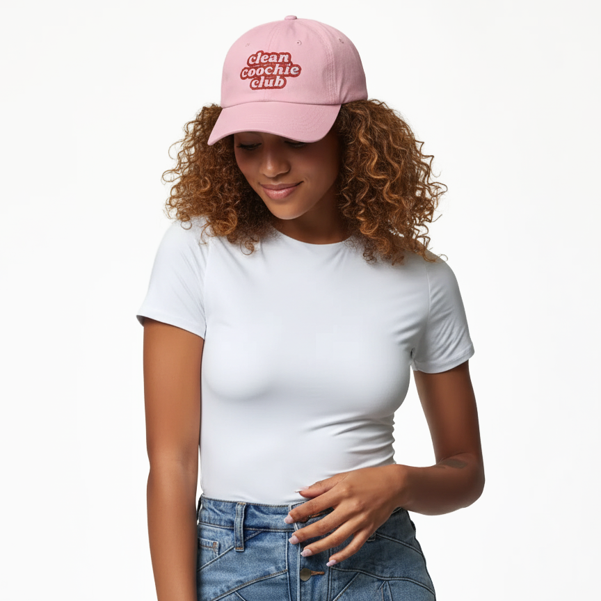 Clean Coochie Club™ Dad Hat – Salt.xo Official Merch (Black or Pink)