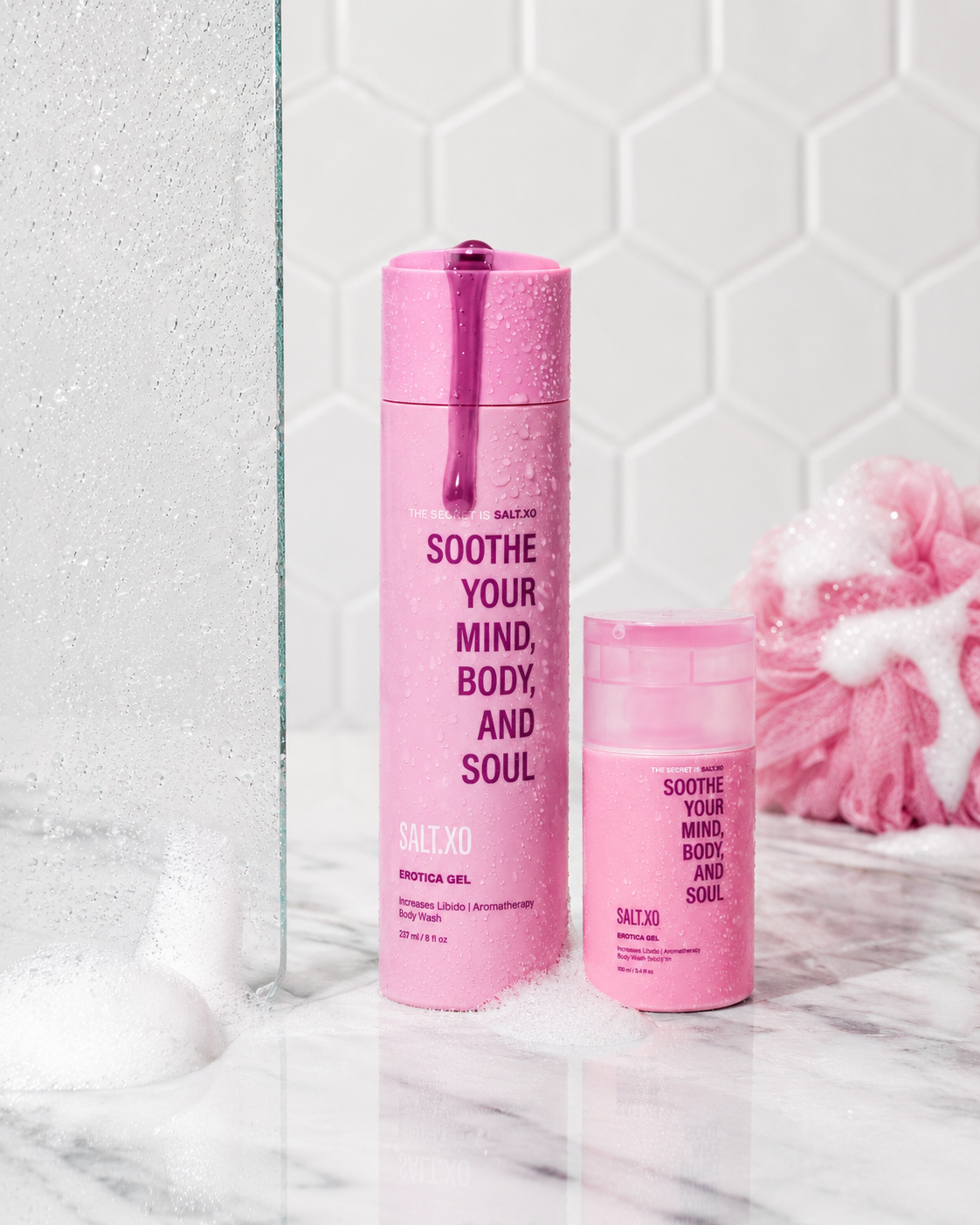 Salt.Xo At Home & On The Go (Includes 8oz + 3.4oz bottles)