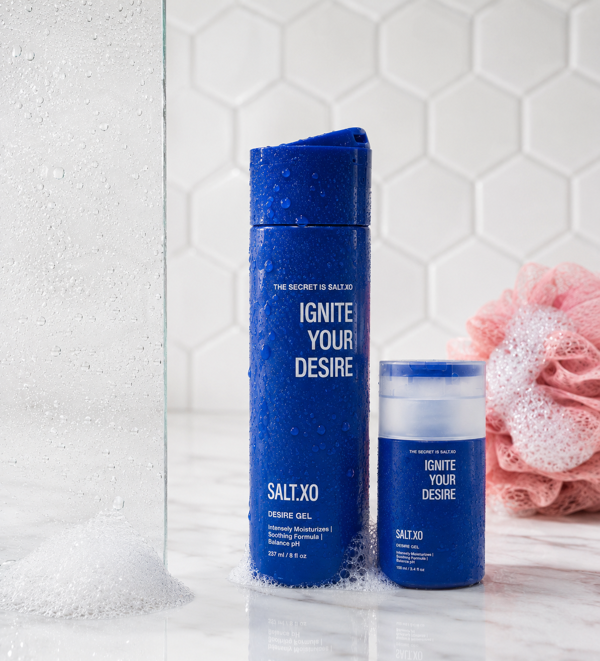 Salt.Xo At Home & On The Go (Includes 8oz + 3.4oz bottles)