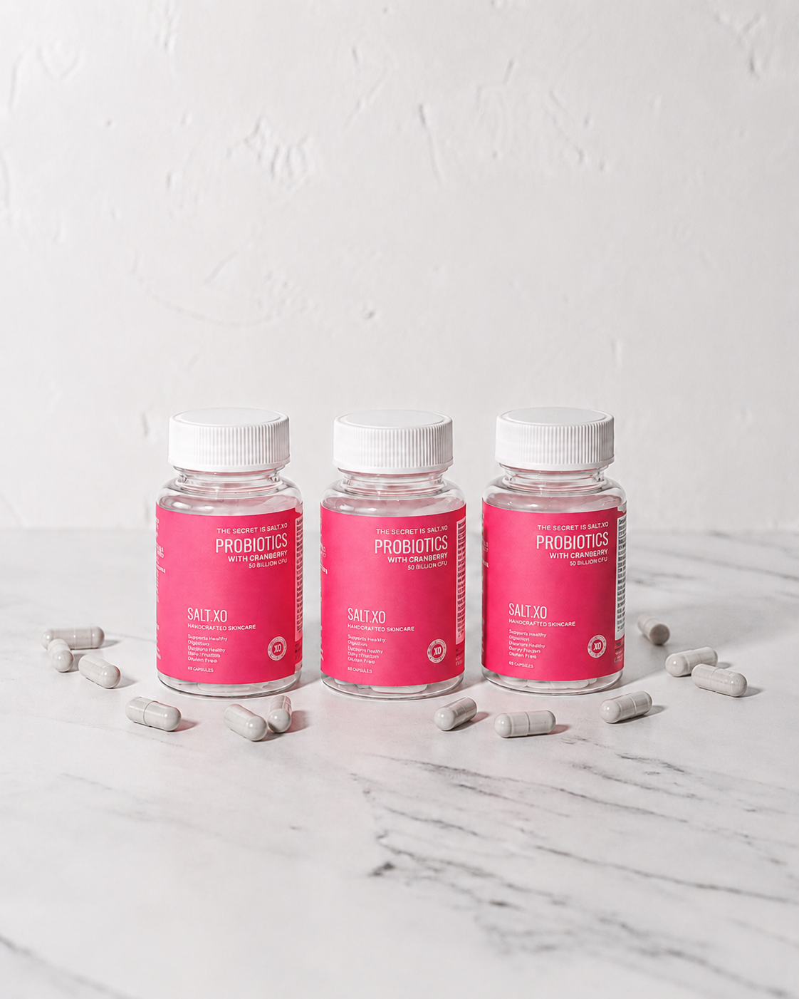 Salt.xo Women’s Probiotics 50 Billion CFU + Cranberry – Vaginal & Urinary Support (60 Capsules)
