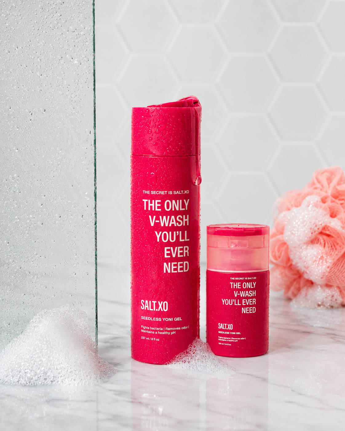Salt.Xo At Home & On The Go (Includes 8oz + 3.4oz bottles)