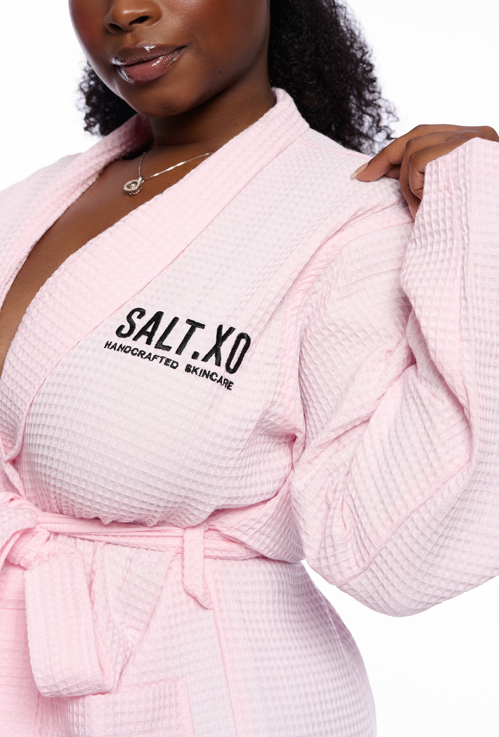 Pink Waffle Robe